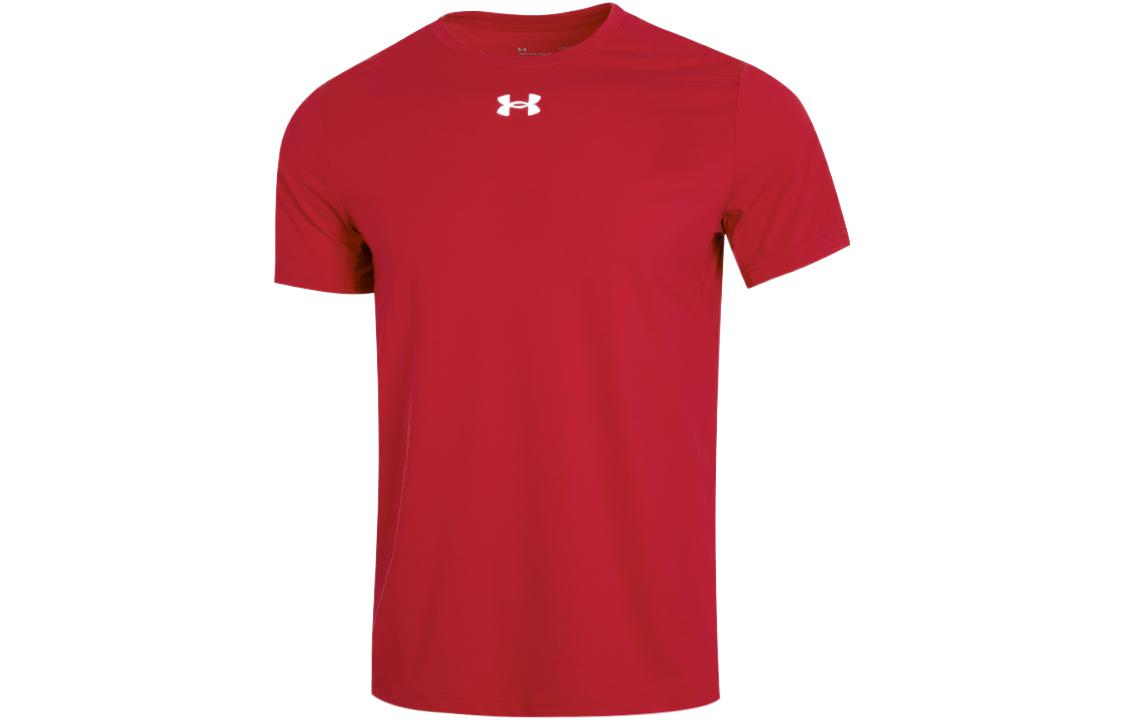 Under Armour T Shirts Men s Red Crew Neck Moderate Straight Fit 22500514-600 M