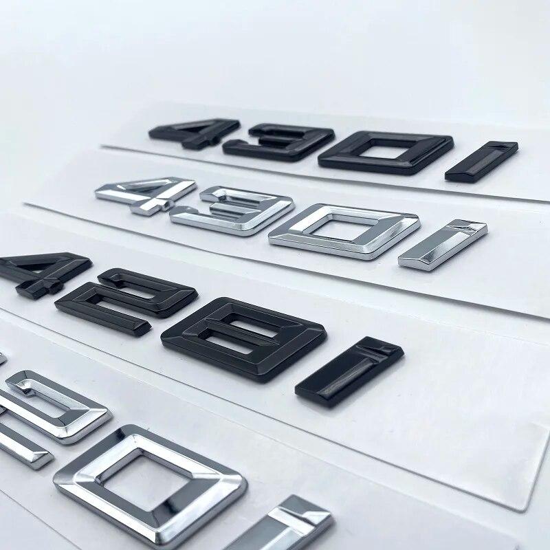 Nowe cyfry litery 420i 428i 430i 435i 440i ABS godło dla BMW serii 4 F32 F33 F36 G22 G23 bagażnik samochodowy tabliczka znamionowa naklejka z logo