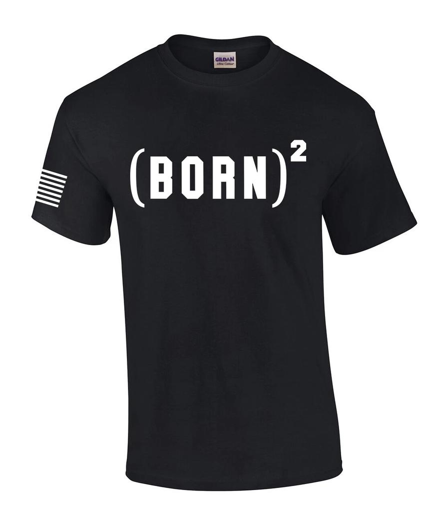 Born Again Jesus Mens Christian Short Sleeve T-Shirt Graphic Tee