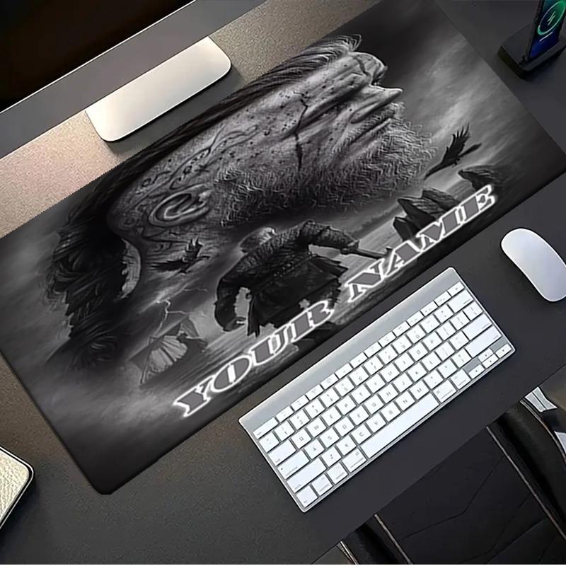 1PC Custom Name Warrior Journey Mouse pad, keyboard and mouse desk pad, for computer notebook Birthday Gift For Any Room Or Office
