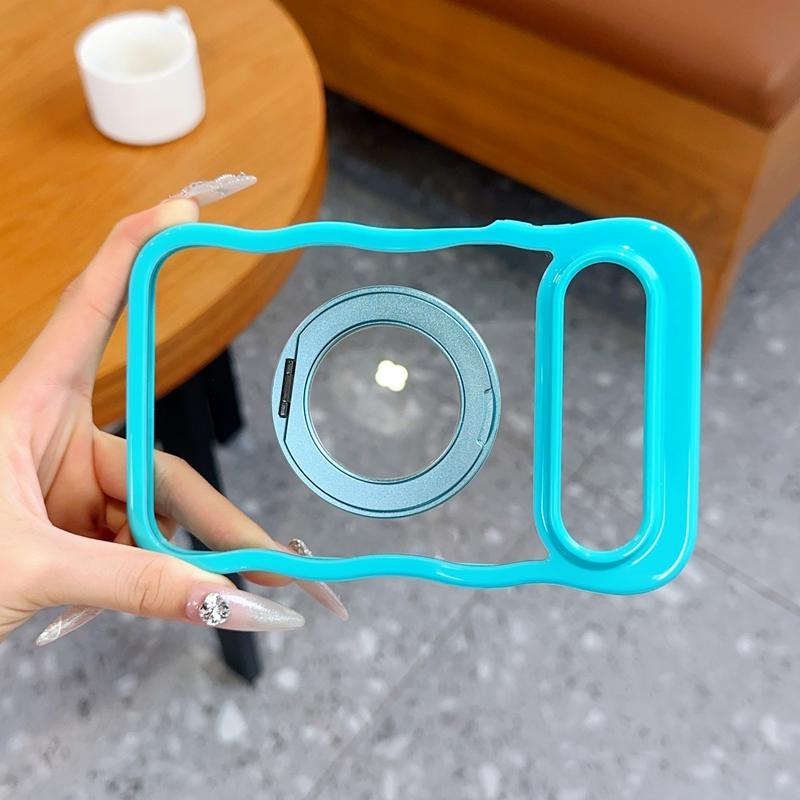 For Huawei Pura X View Case Hard Transparent Ring Stand Magnetic MagSafe Protective Back Cover case For Huawei Pura X View shell