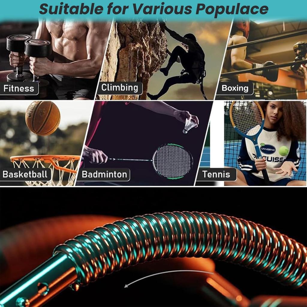 Three-Speed Adjustable U-Shaped Arm Exerciser With Foam Handle Spring Workout Bar Forearm Triceps Chest Expander Portable Fitness Equipment