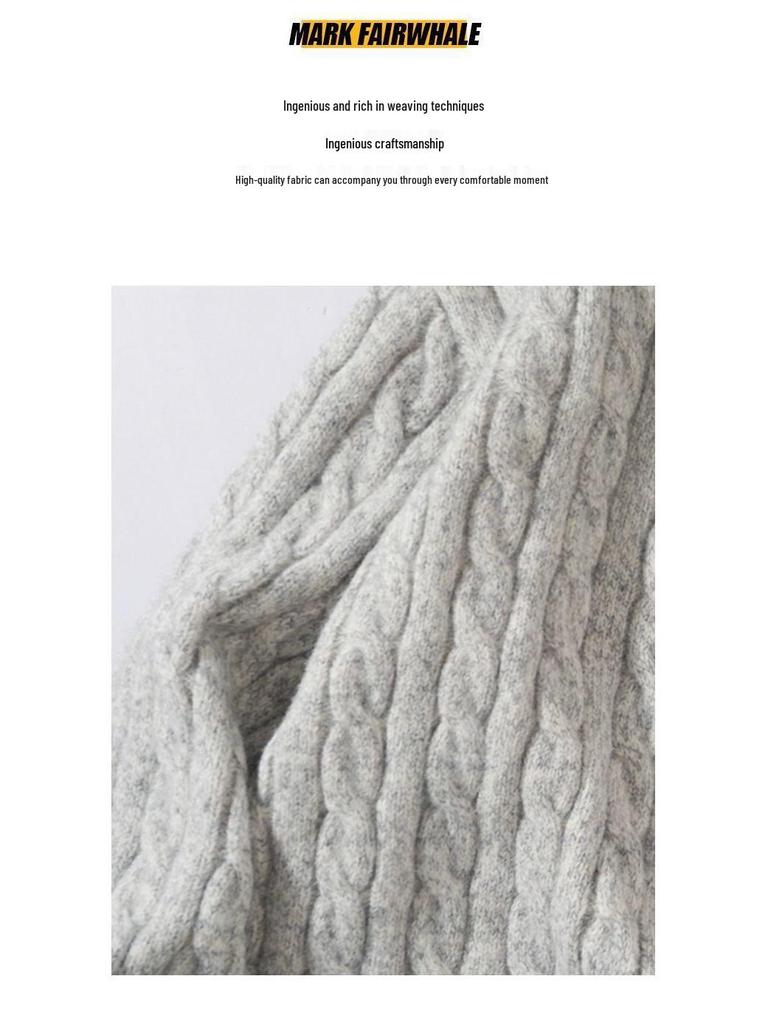 Mr. NR Men's Light Luxury Casual Polo Shirt - Solid Color, Fine Stripe, Brushed Knit Sweater