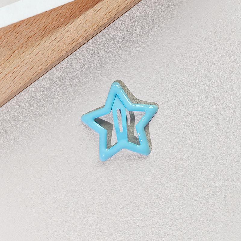 Colorful Star Hair Clips: Cute, Small, Five-Pointed Star BB Clips for Girls' Hair