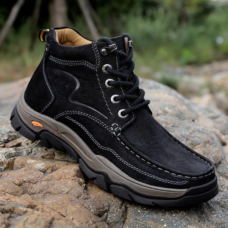 Fashion Hot Selling Men's Oxford Shoes Europe America High-quality Soles Men's Leather Casual Shoes Winter Mountaineering Boots