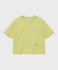 FALLETT Cutout Short Sleeve Knit Lime
