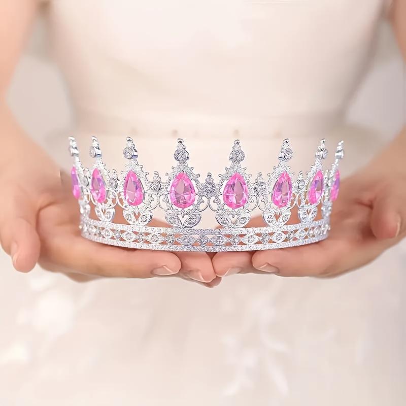 Baroque Crystal Round Tiaras And Crowns Headband For Women Party Bridal Wedding Hair Accessories Jewelry Crown Tiara Headband
