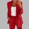 Women Two Piece Business Outfits Notched Lapel One Button Dressy Blazer Pants Suit Set Casual Office Work Set