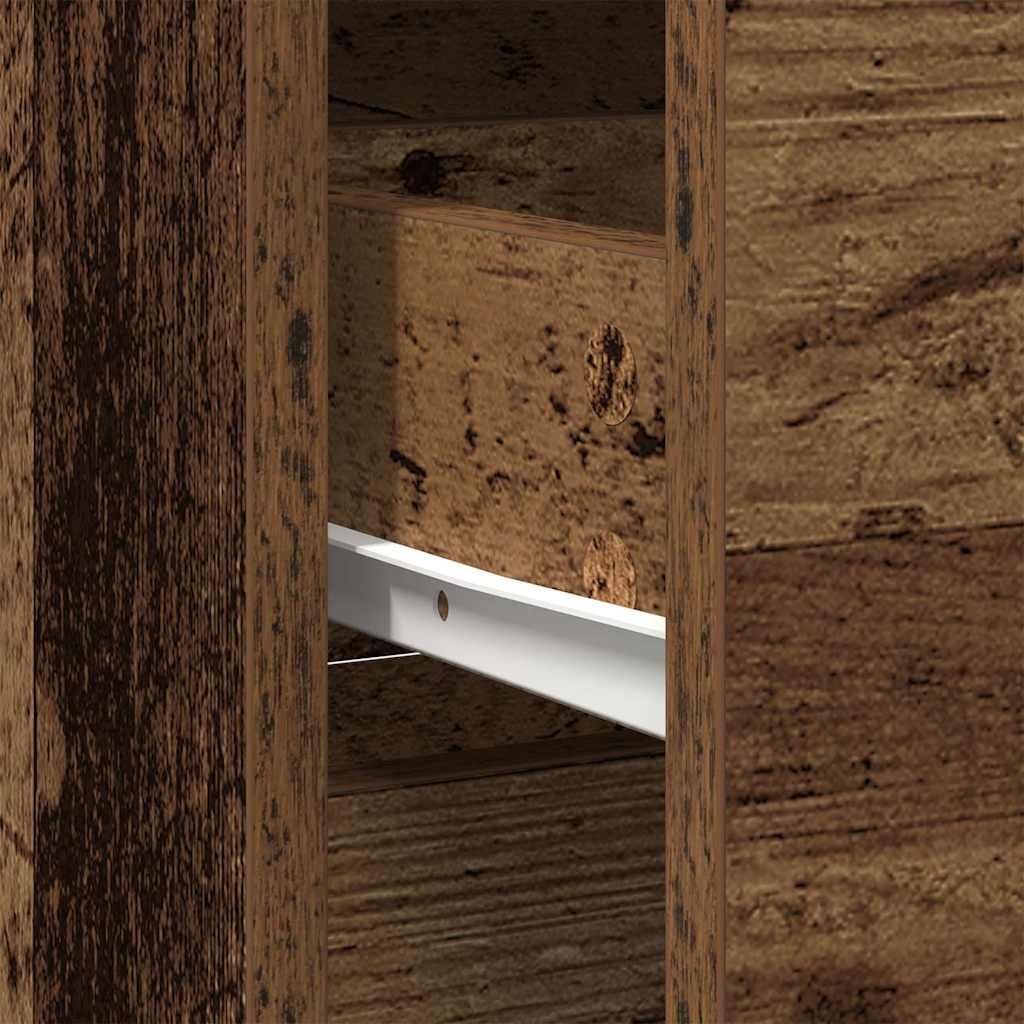 Sideboard with Drawer Rustic Wood Look 80 x 34 x 76 cm Engineered Wood