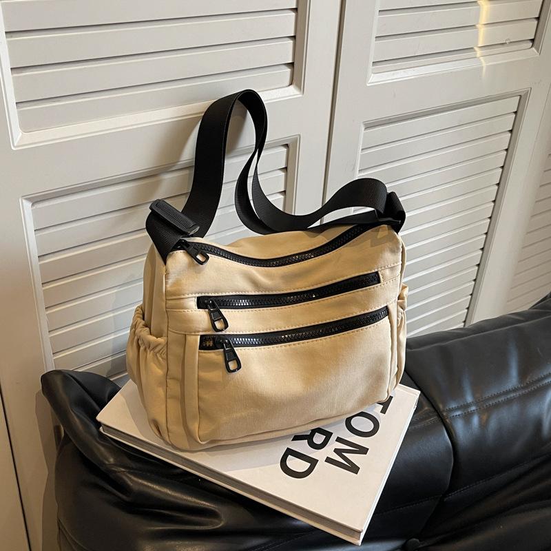 

Досуг городская простая женская сумка сумка через плечо большой емкости трендовая сумка-мессенджер сумка белый