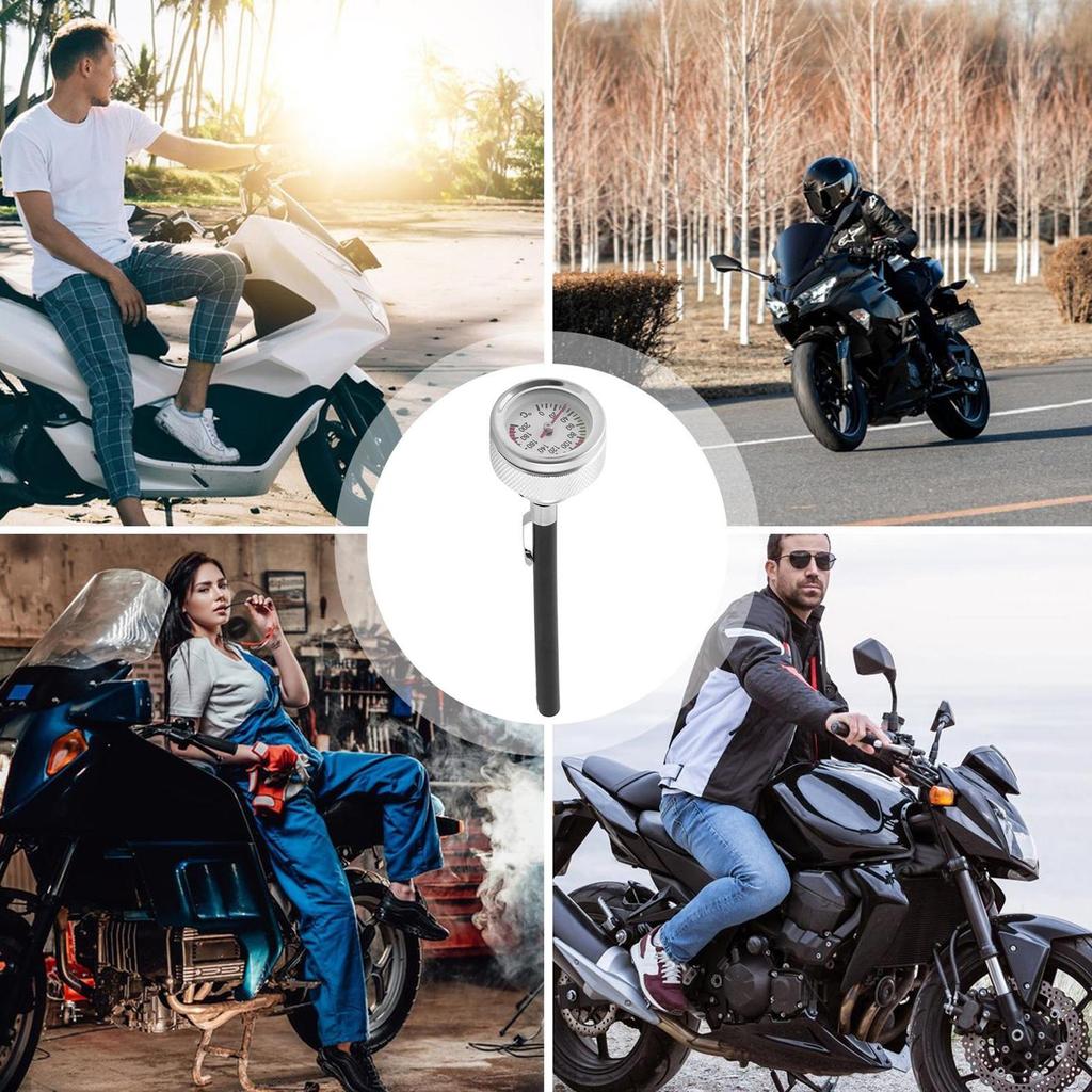 For For M20 X 2.5 Motorcycle Tank Cap Digital Display 0-200Celsius Indicator Motorbike Oil Tank Cap Replacement For Motorcycling