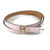 Pop H Logo Buckle Thin Belts Accessories Belt Leather Mauve Pail Pink