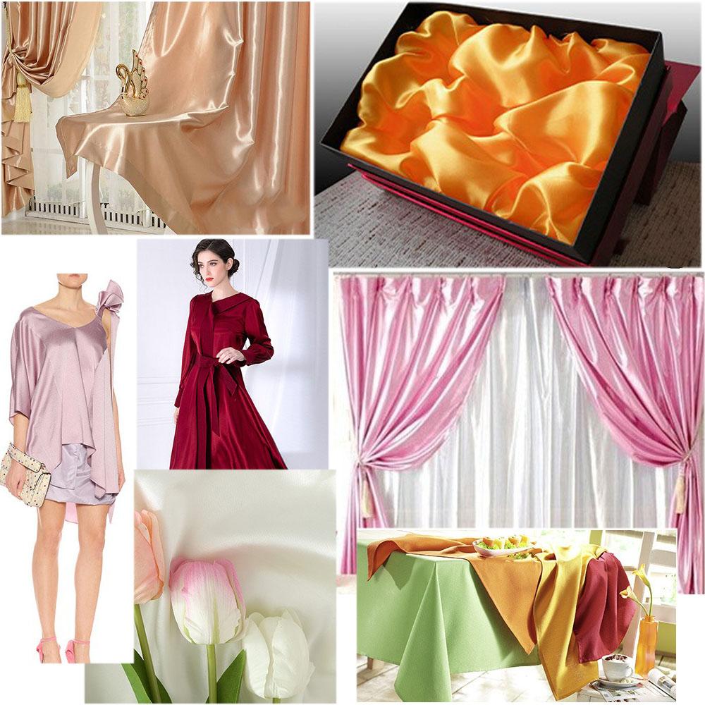 High Drape 150cm Wide Silky Satin Fabric for Dress Lining & Wedding Party Backdrop Soft Bridal Costume Sewing Material By Meter