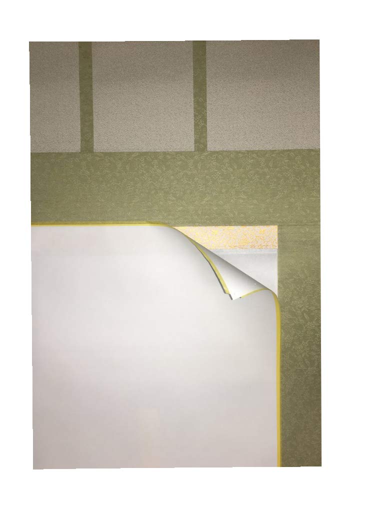 Easily make a hanging Iron hanging scroll mounting scroll! kit, half-sized, three-stage (light green)