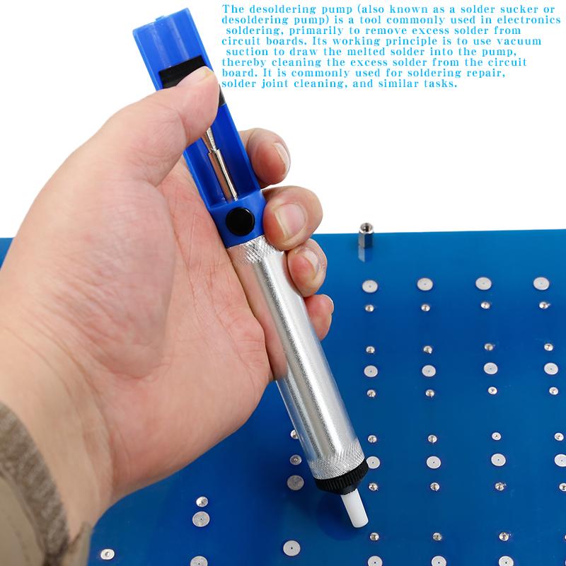 Desoldering Pump, Manual Soldering Gun, High-Power Solder Sucker, Tool for Circuit Repair of Mice, Keyboards, Phones, and Home A