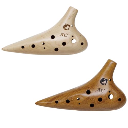 Kikutani 12-Hole Maple Ocarina, Alto C, with Pouch, KOC-AC, Wood