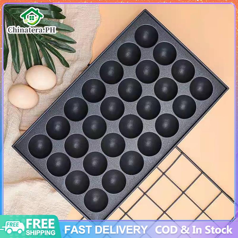 [Fast Delivery] 28 holes Takoyaki Pan Non-stick Teflon Aluminum Thicked Non stick 28holes Plate For Takoyaki Machine 28 holes