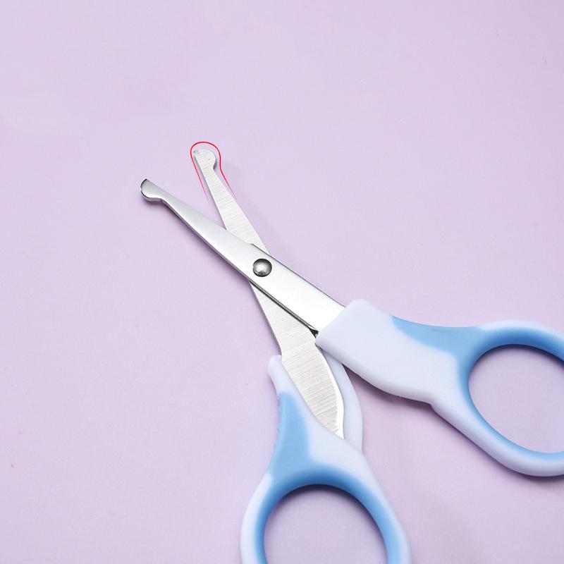 6Pcs Baby Care Kit+Storage Bag Nasal Aspirator Nail Scissors Hair Comb Brush Cleaning Tools Set Newborn Gift Kids Healthcare Kit