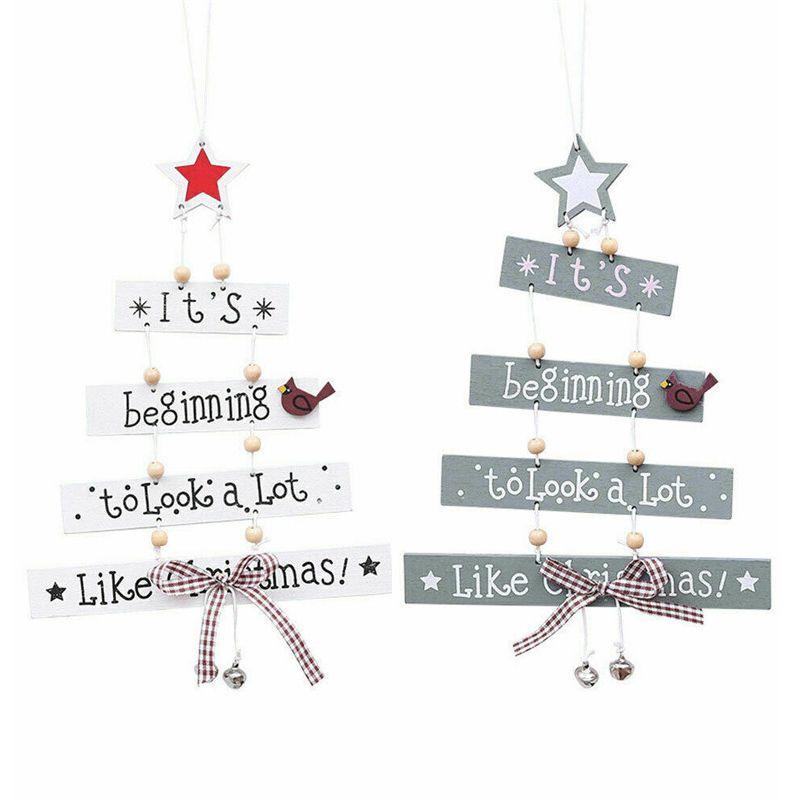 High Quality Christmas Wooden Pendant Decor For Stylish Living Room Accents