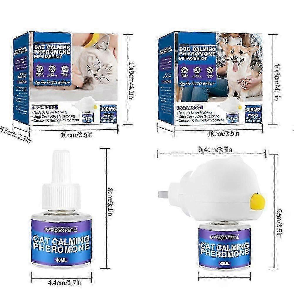 Pet Calming Pheromone Diffuser Kit Anti-stress Anxiety Relief Calming Spray For Cats Dogs_Lumo