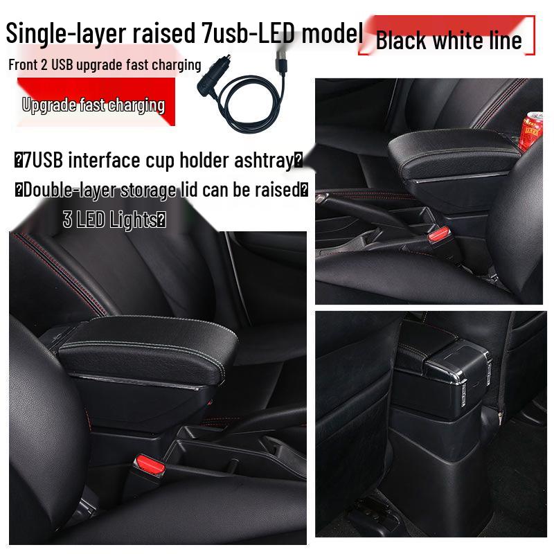 Compatible with 2018 Ford EcoSport - Central Armrest Box