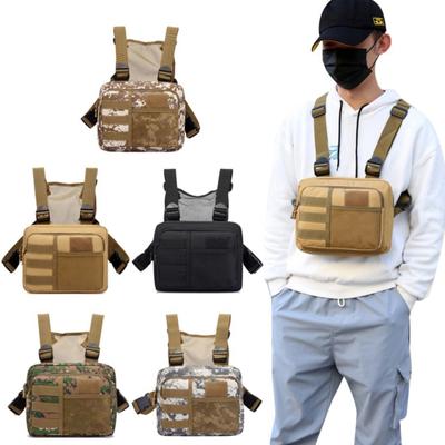 Jagdtaschen Taktischer Rucksack Outdoor Brusttasche Laufsport Weste Tasche Camouflage Funktionaler Trend Rucksack Freizeit Weste Tasche