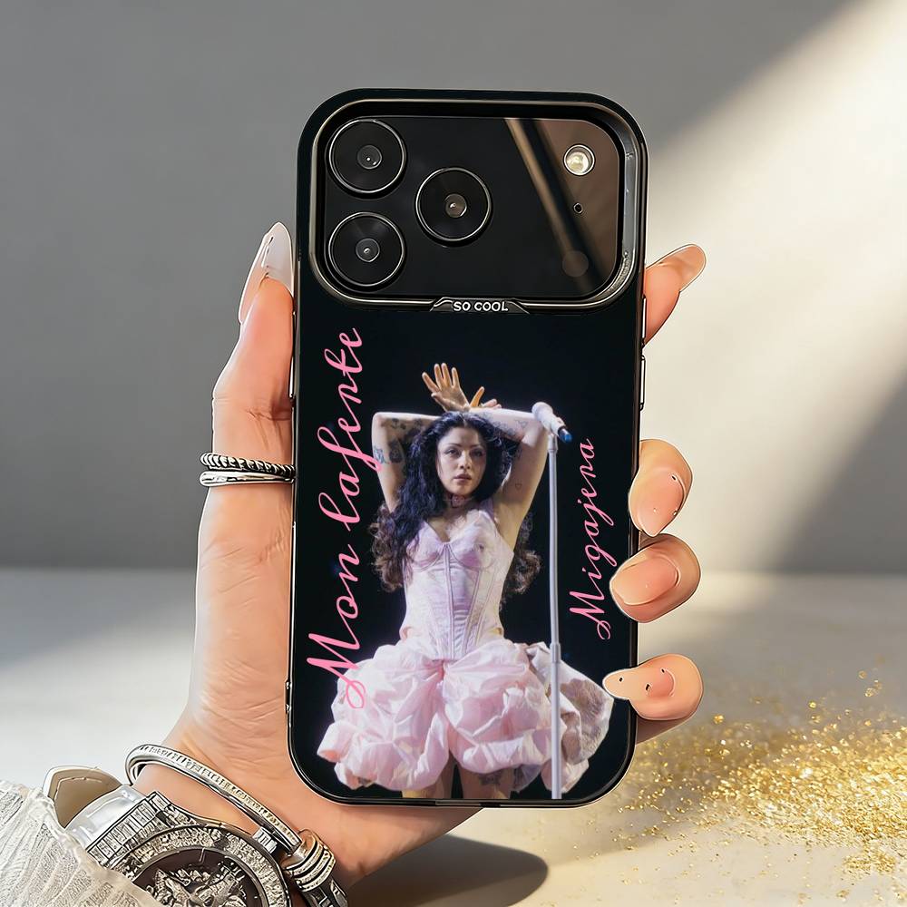 

M-Mon L-Laferte Autopoietica Phone Case For iPhone17 16 15 14 13 12 Pro Max Grey Black Matte Laser Metallic Aurora Funda iPhone15plus