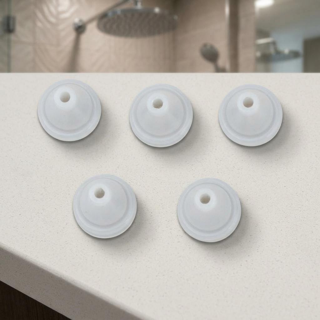 Ugelli di Ricambio per Soffione Doccia 100 Pezzi Silicone Adattamento Apertura 4mm Parti Doccia