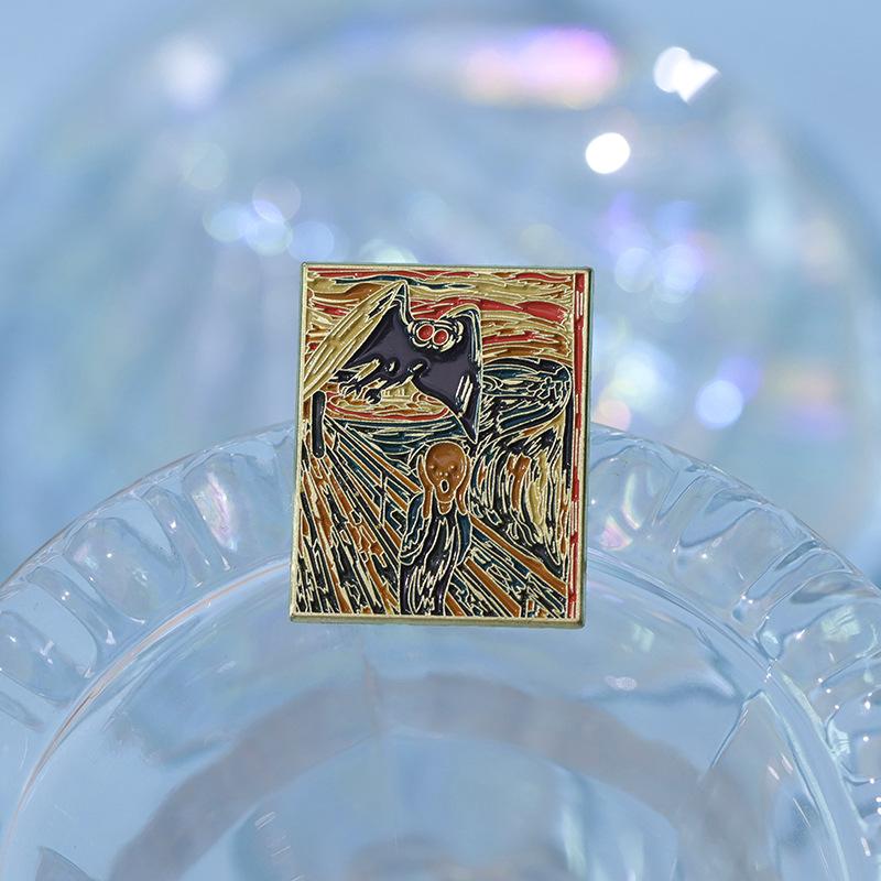 Fashionable 2023 New Cartoon Character Metal Enamel Pin Brooch For Creative Expression Self