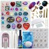 Padico Resin Accessory Kit: UV-LED Handy Light Mold, Star Drop Resin Set