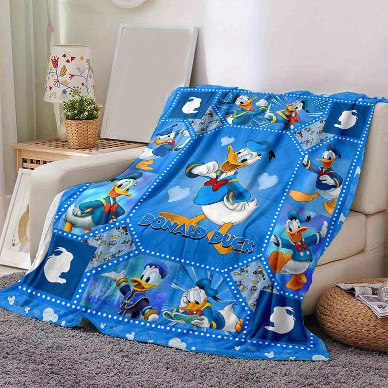 

1pc. Donald Duck Cartoon Blanket, Home Decor Gift for All Seasons,Soft Flannel Throw Blanket, Versatile & Cozy for Bedroom, Living Room, Tra 100x150cm
