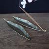 Leaf Incense Socket, Insert Incense Rack,creative aromatherapy decoration, Home indoor incense burner decoration, suitable for meditation, yoga