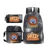 ONE PIECE heat transfer schoolbag primary school student printed backpack large capacity backpack backpack pencil case