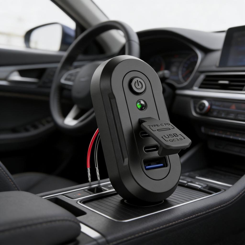 Car Charger With Locator Light Fast Power Inverter Modification Car Chargers For Phone Jump Starting Truck Boat RV Motorcycle