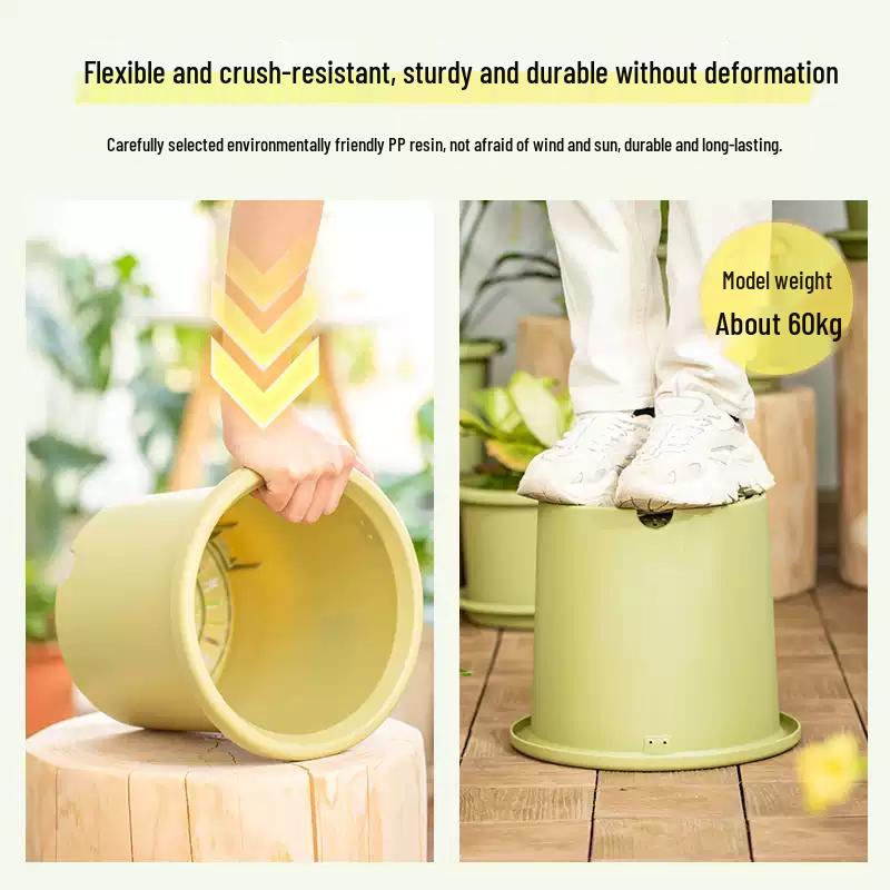 IRIS Round Resin Flower Pot