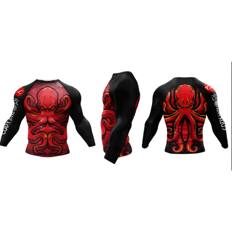 Men Cody Lundin MMA T-shirt 3D Printed Bjj Boxing Sport Tops Long Sleeve Rash Guard Jiu Jitsu Shirts Kickboxing Fitness Jerseys