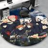 1pc Anime Cartoon Design Round Carpet for Office Chair Mat, Non-Slip Rug Suitable for Home Decor, Living Room, Bedroom, Game Room, Dormitory - Festiva