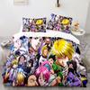Hunters Killua Gon Freecss Duvet Cover Pillowcase Hunter Hunter Bedding Set Adult Bedroom Decoration Single Double Large Size