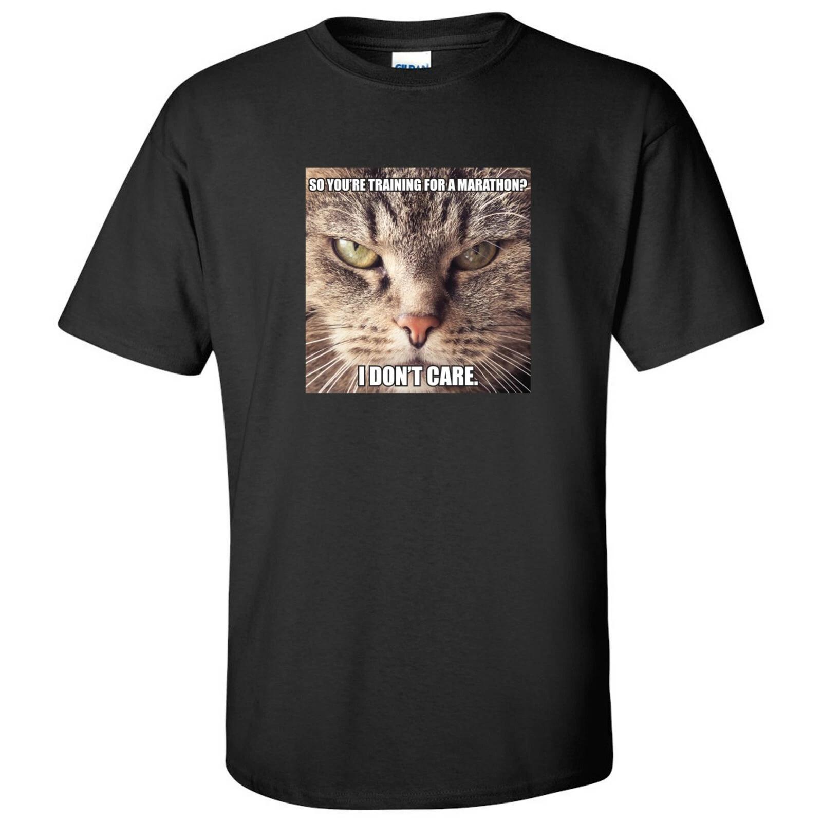 Marathon Angry Cat Basic Cotton T-Shirt S