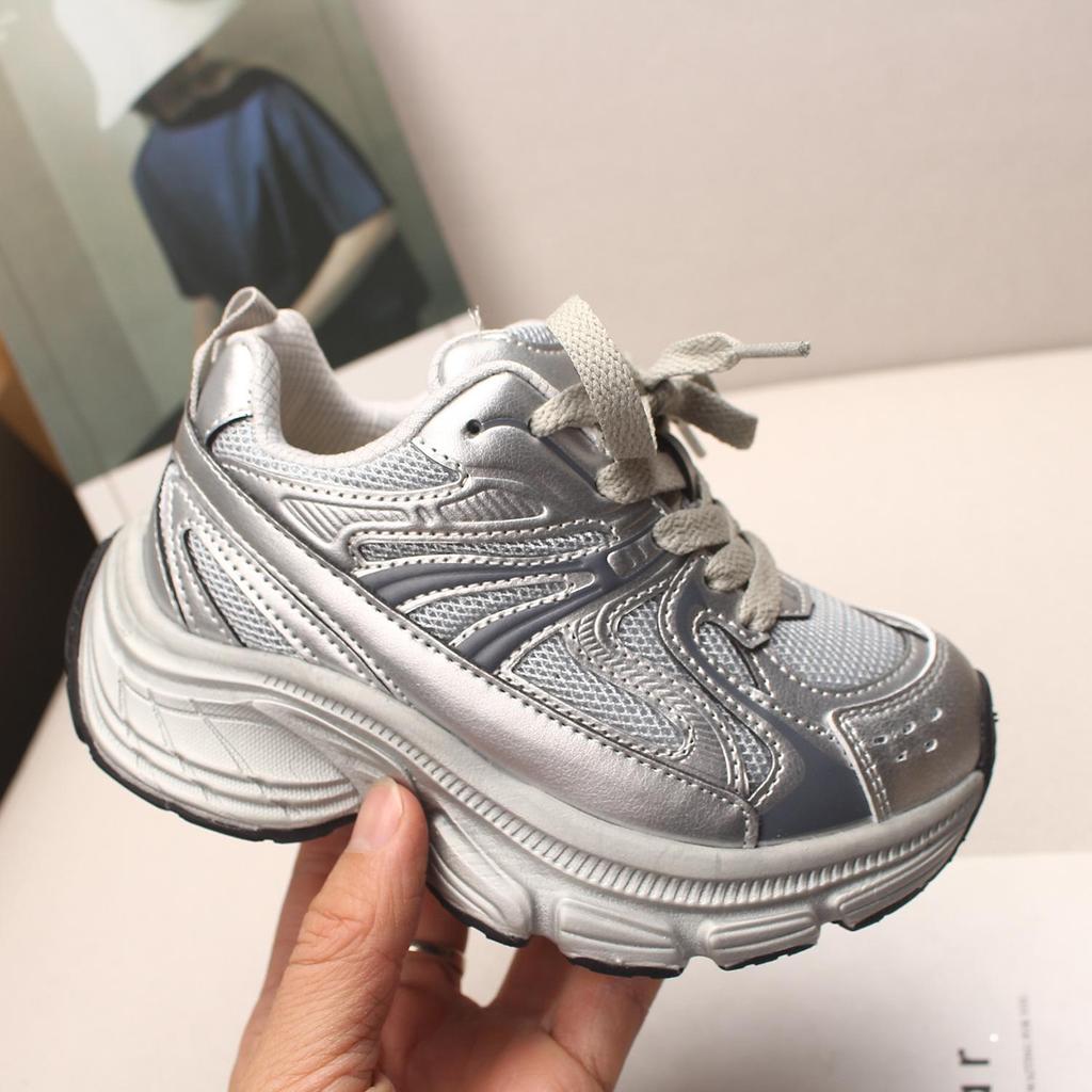 2026 Spring Kids Street Style Mesh Sneakers - Breathable Unisex Shoes for Boys and Girls