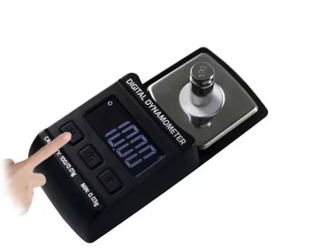 Turntable scale, cartridge, stylus, dynamometer, calibration, precision