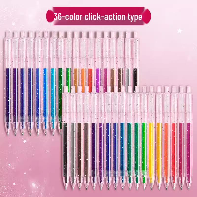 Luminous Color-Changing Glitter Gel Pen - Silver Light & Pearl Marker for Journaling