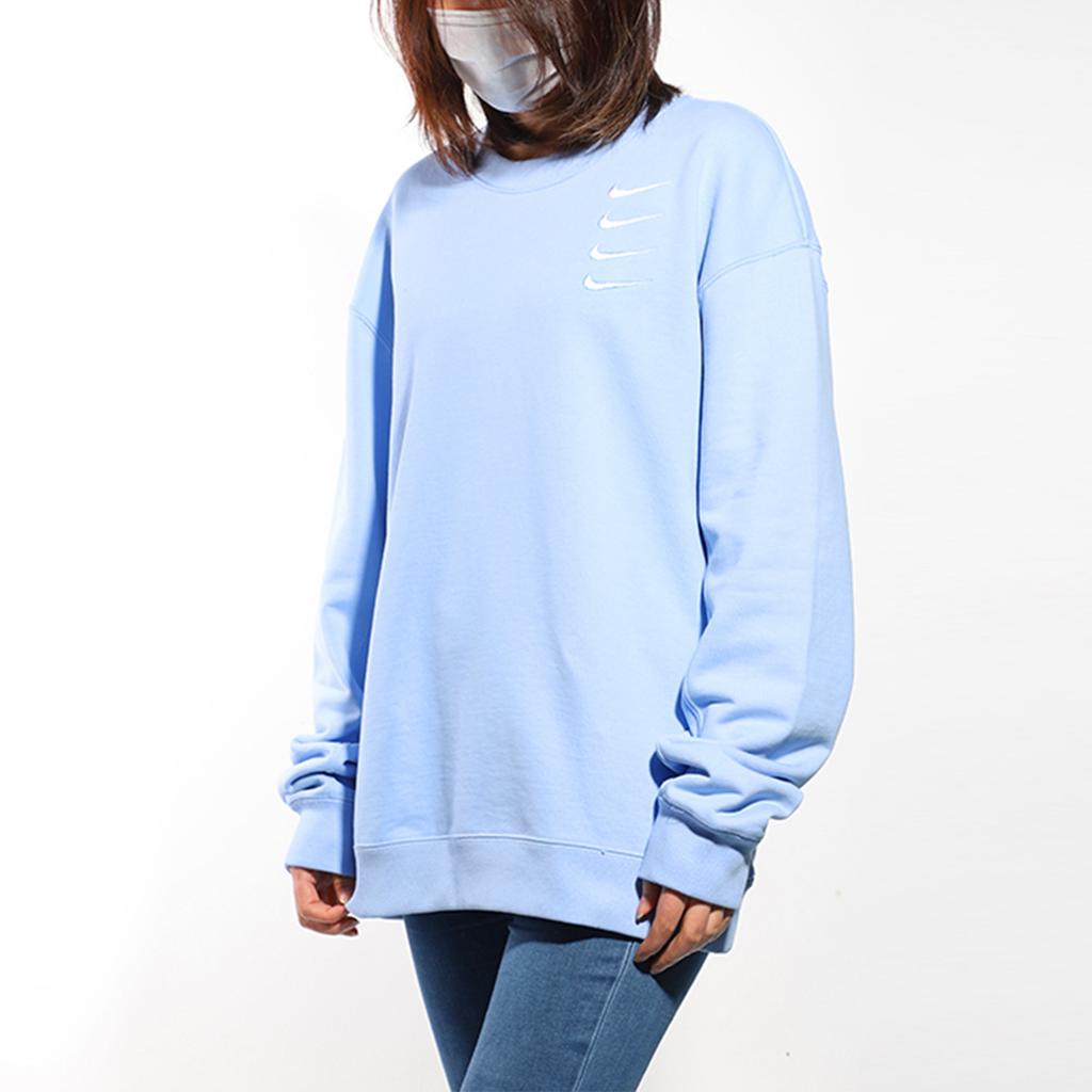 Nike Swoosh Four Hook Gradual Change Round Neck Sweater Light Blue Men's DA3193-431