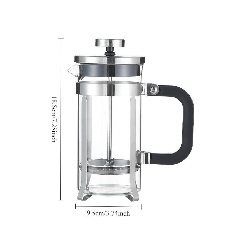 Stainless Steel French Press Coffee Maker,Insulated Coffee Presswith 4 Filters System,Manual Brewer for Tea,Camping & Travel