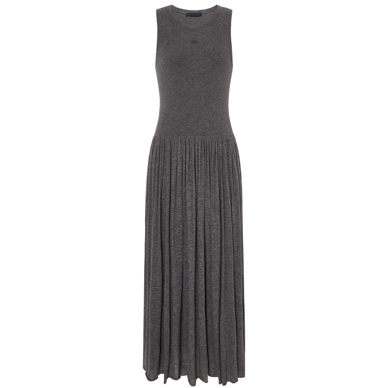 MO&Co. Women's Merino Wool Low-Waist Knit Long Dress