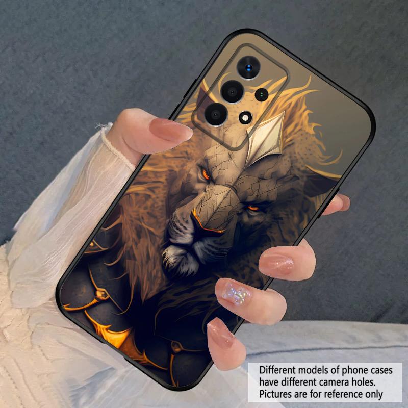 Luminous Lion Head For Samsung A03 Core A 04 05 06 12 14 15 16 22 23 Galaxy A25 26 4G 34 35 52 53 56 71 73 90 5G soft phone case