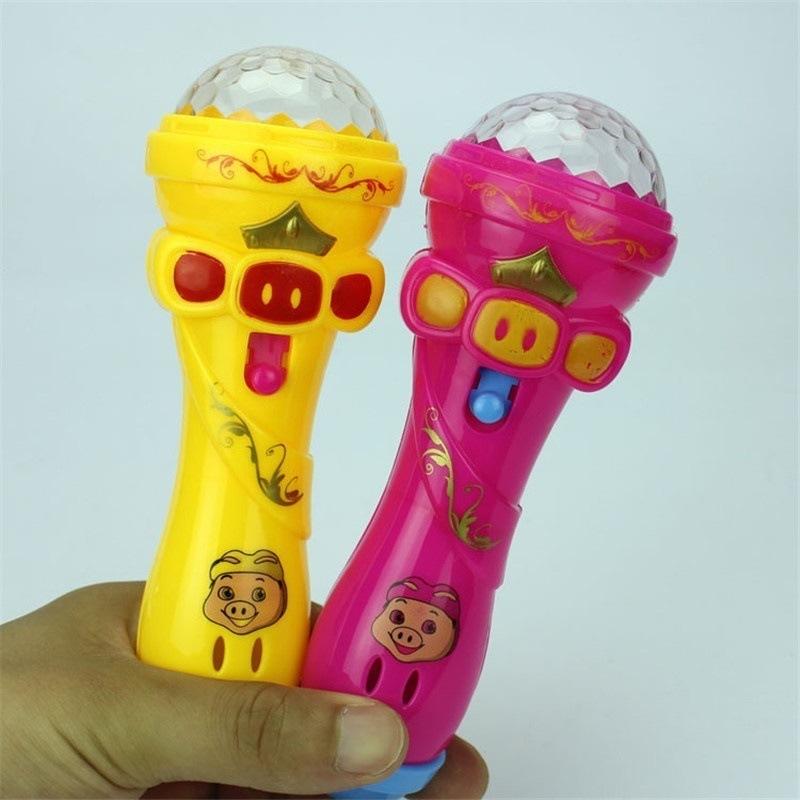 Children's Simulation Starlight Microphone Projection Toys Sky Star Luminous  Magic Wand Educational