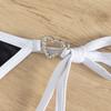 Color Block Tie Thong Sexy Two Piece Bikini Set Elegant Comfortable Swimwear