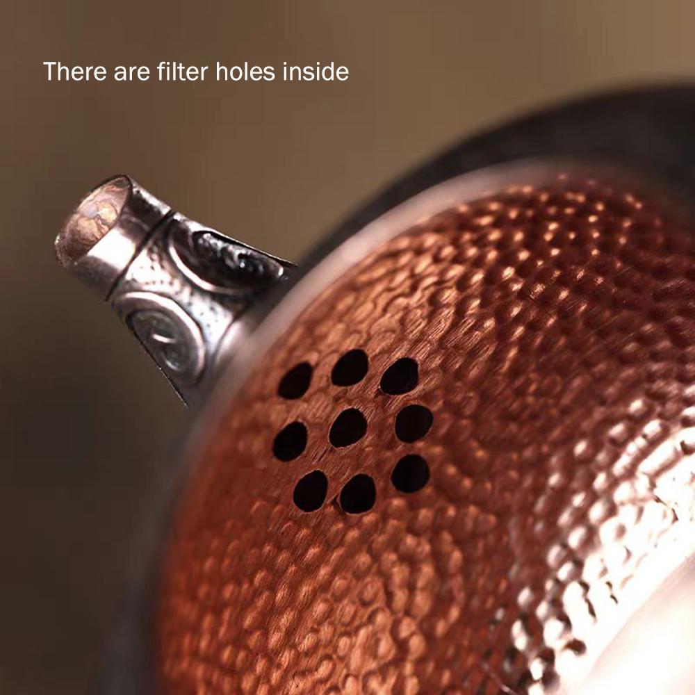 New Style Handmade Copper Kettle, No-coating Brewing Tea Pot, Household Small Tea Kettle, Vintage Copper Pot, Kung Fu Tea Set