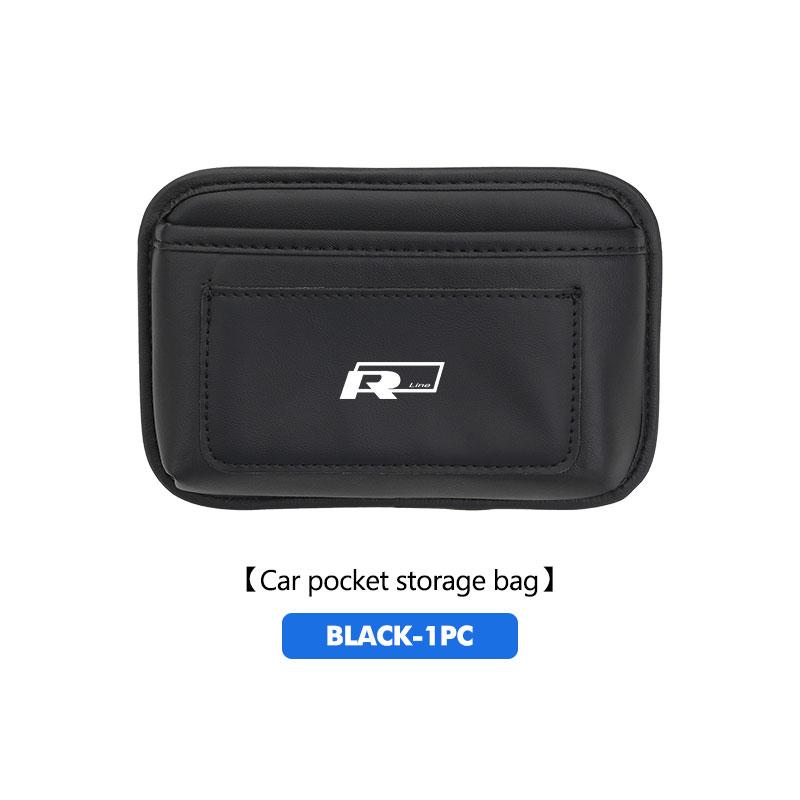 Hub Caps For Volkswagen VW Car Emblem Door Side Pocket Hanging Storage Bag Phone Card Golf 4 5 6 7 Polo Jetta Sagitar Magotan Pa